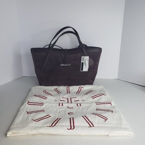 New Petite Penne Tote Suede Amarone - MSRP $695 - Picture 1 of 7